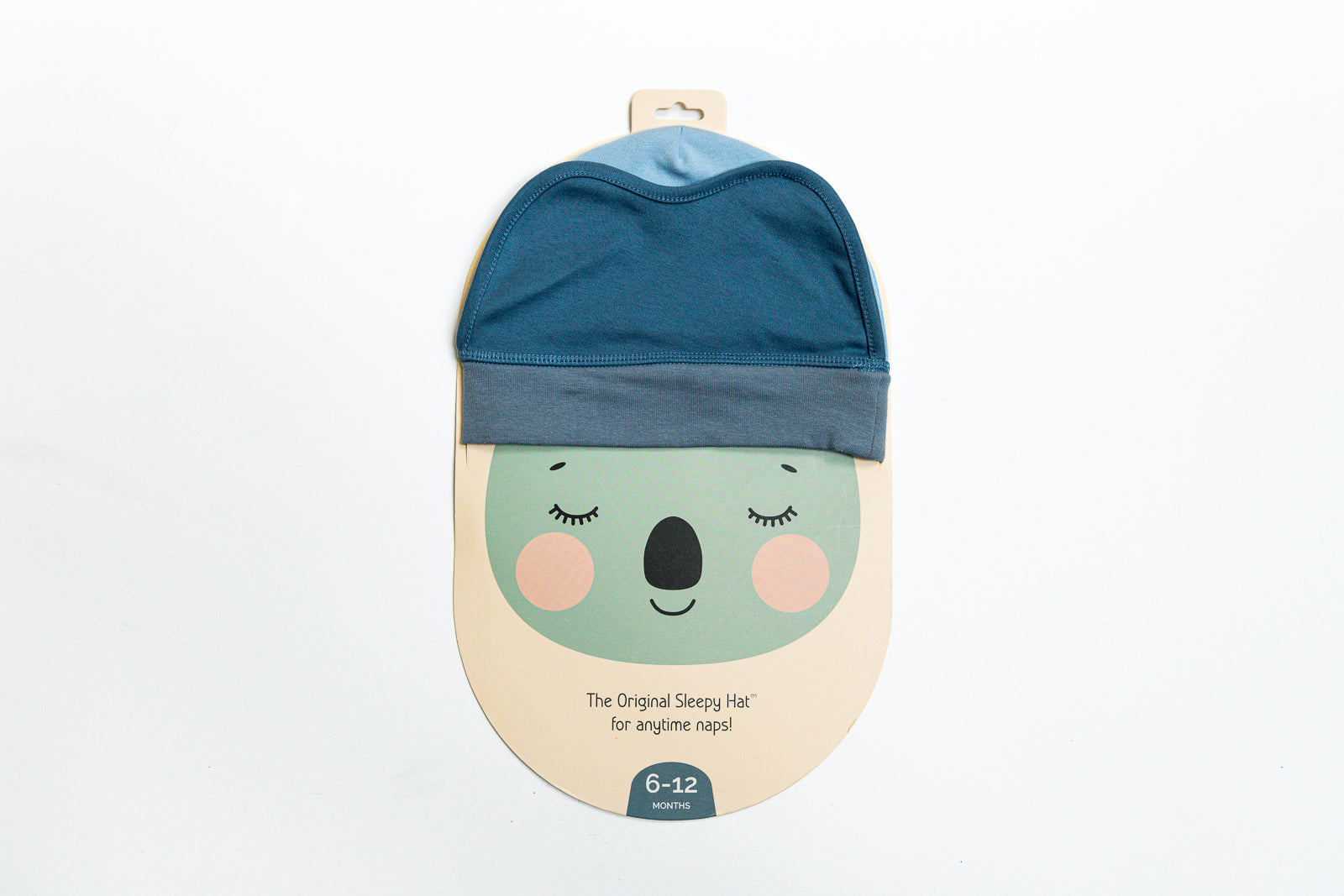 Sleepy Hat in blue: the safe newborn sleep mask!